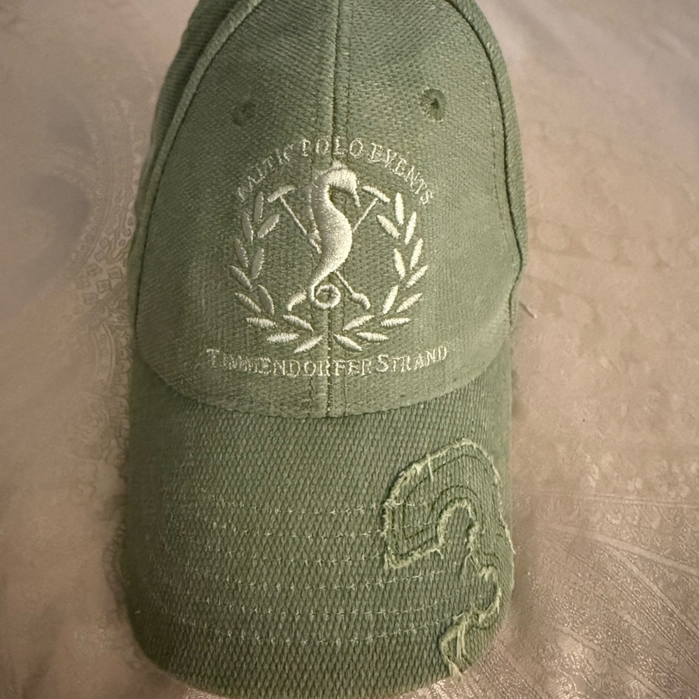 Green Embroidered Cap